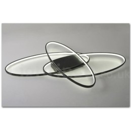 Dimmable Oval Modern Comtemporary Alumilium Ceiling Light Flush Mount Lamp for Living Room Bed Room Also Can Be Used As Wall Light