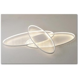 Dimmable Oval Modern Comtemporary Alumilium Ceiling Light Flush Mount Lamp for Living Room Bed Room Also Can Be Used As Wall Light