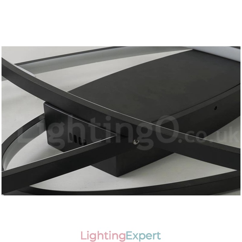 Dimmable Oval Modern Comtemporary Alumilium Ceiling Light Flush Mount Lamp for Living Room Bed Room Also Can Be Used As Wall Light