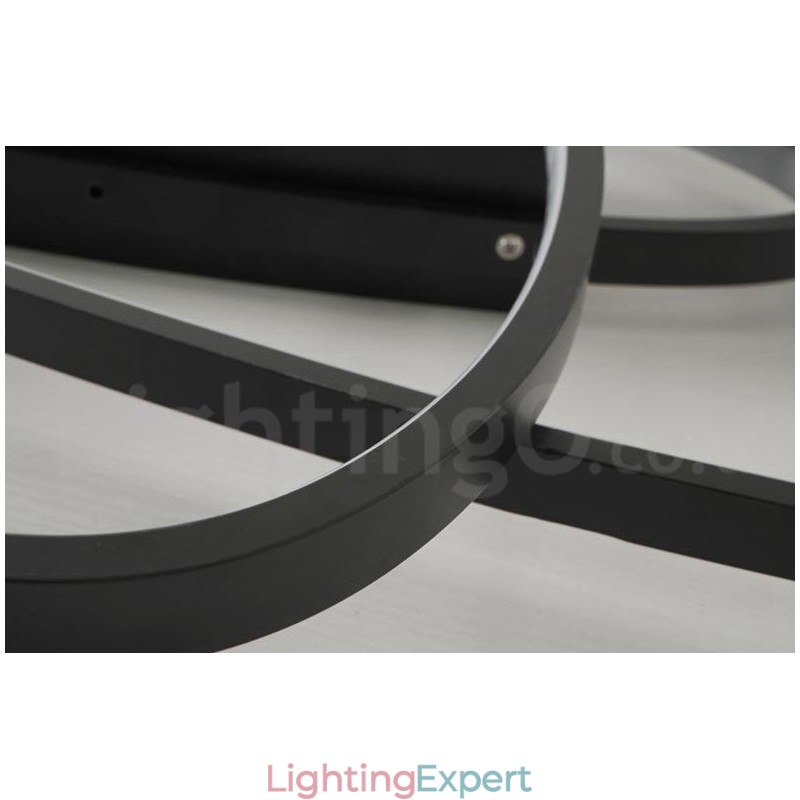 Dimmable Oval Modern Comtemporary Alumilium Ceiling Light Flush Mount Lamp for Living Room Bed Room Also Can Be Used As Wall Light