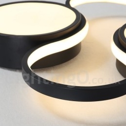 Dimmable Modern Comtemporary Alumilium Ceiling Light Flush Mount Lamp for Living Room Bed Room Also Can Be Used As Wall Light