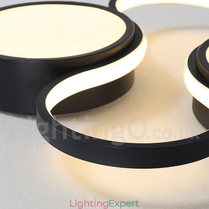 Dimmable Modern Comtemporary Alumilium Ceiling Light Flush Mount Lamp for Living Room Bed Room Also Can Be Used As Wall Light