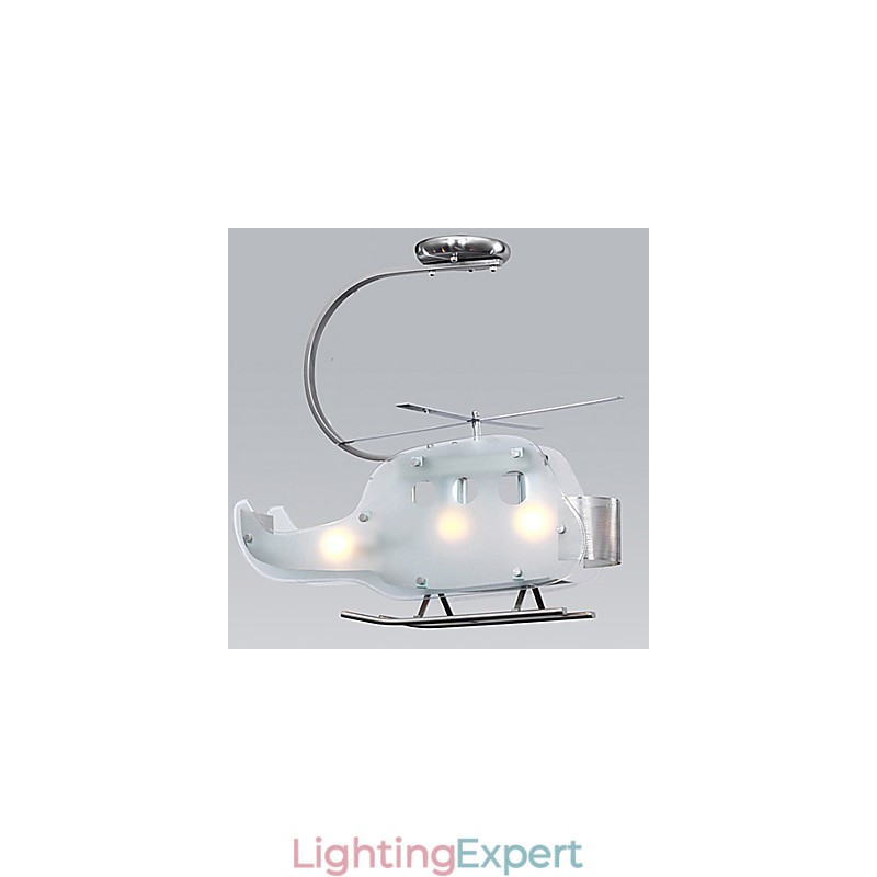 Simple Children lamp Cartoon Glass Helicopter lamp