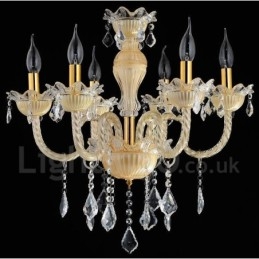 Crystal Luxurious Modern Contemporary Pendant Candle Chandelier