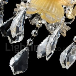 Crystal Luxurious Modern Contemporary Pendant Candle Chandelier