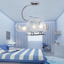Simple Children lamp Cartoon Glass Helicopter lamp
