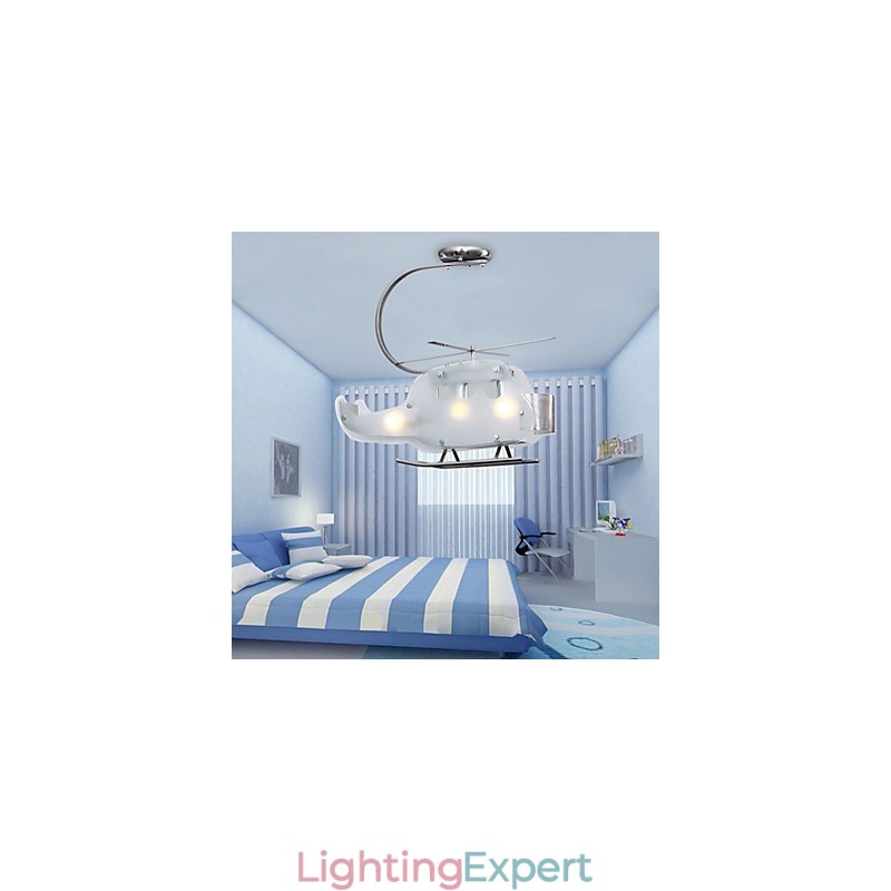 Simple Children lamp Cartoon Glass Helicopter lamp