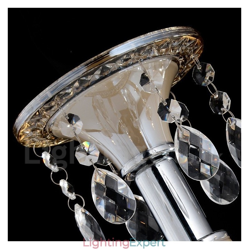 Crystal Luxurious Modern Contemporary Pendant Candle Chandelier