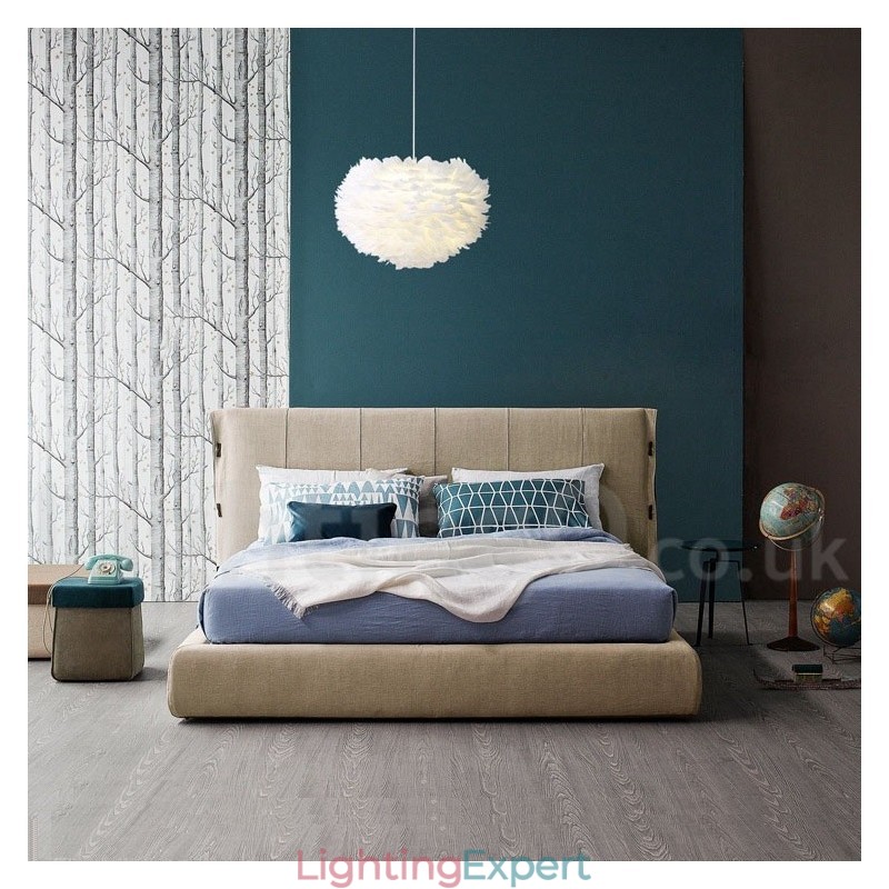 Multi Colours Feather Chandelier Modern Contemporary Pendant Light