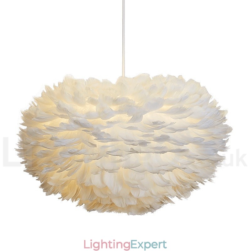 Multi Colours Feather Chandelier Modern Contemporary Pendant Light