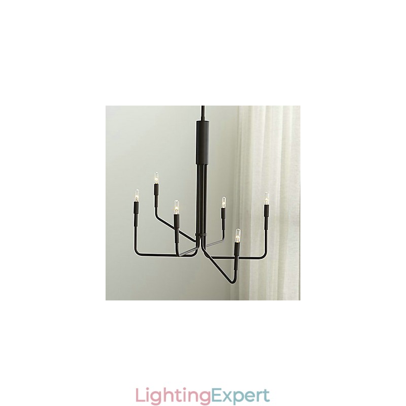 Country Painting Metal Chandelier