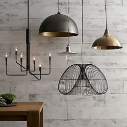 Country Painting Metal Chandelier