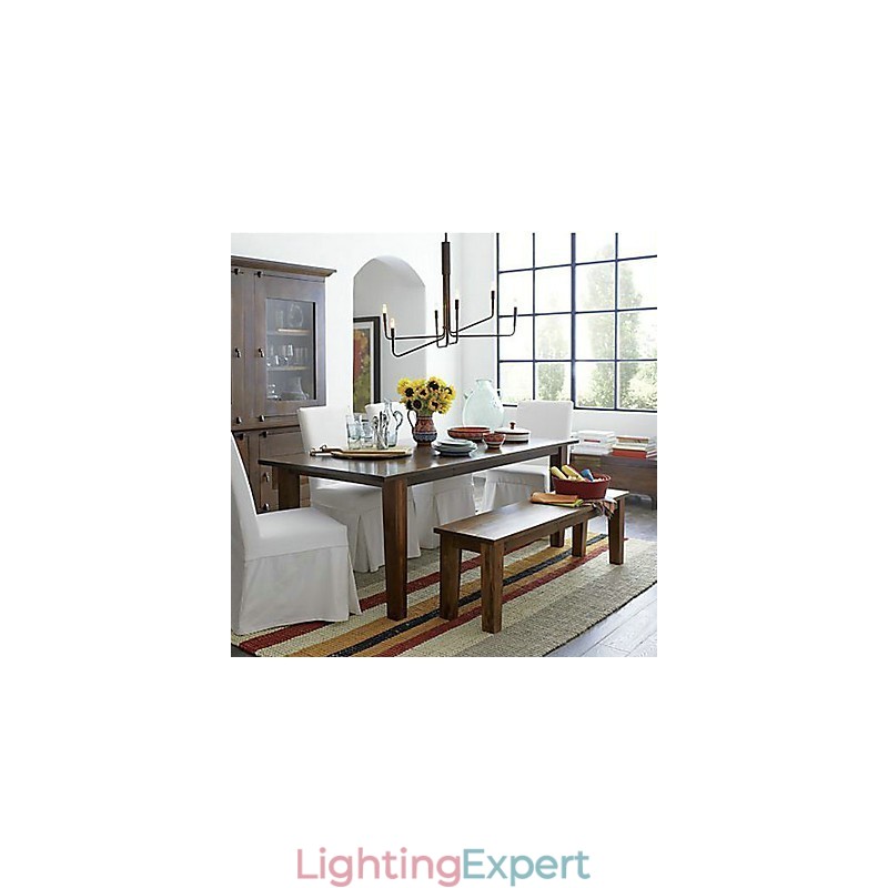 Country Painting Metal Chandelier