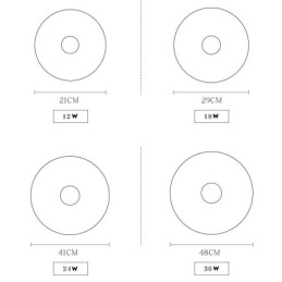 Dimmable Ultra thin Round Wood Ceiling Light with Acrylic Shade Ceiling Lamp Nordic Style