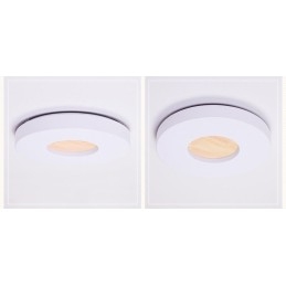 Dimmable Ultra thin Round Wood Ceiling Light with Acrylic Shade Ceiling Lamp Nordic Style