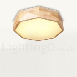 Dimmable Wood Ceiling Light with Acrylic Shade Ceiling Lamp Nordic Style