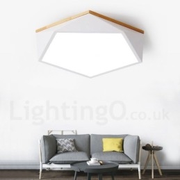 Dimmable Macaron Multi Colours Wood Ceiling Light with Acrylic Shade Ceiling Lamp Nordic Style