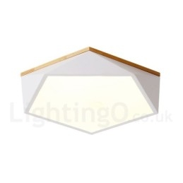 Dimmable Macaron Multi Colours Wood Ceiling Light with Acrylic Shade Ceiling Lamp Nordic Style