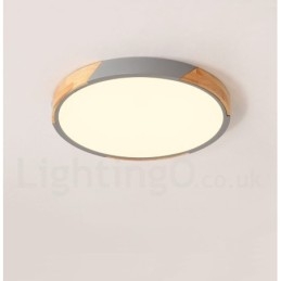 Dimmable Macaron Multi Colours Wood Ultra thin Ceiling Light with Acrylic Shade Ceiling Lamp Nordic Style