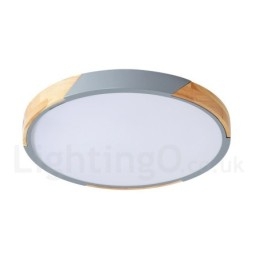 Dimmable Macaron Multi Colours Wood Ultra thin Ceiling Light with Acrylic Shade Ceiling Lamp Nordic Style