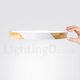 Dimmable Macaron Multi Colours Wood Ultra thin Ceiling Light with Acrylic Shade Ceiling Lamp Nordic Style