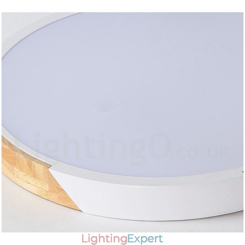 Dimmable Macaron Multi Colours Wood Ultra thin Ceiling Light with Acrylic Shade Ceiling Lamp Nordic Style