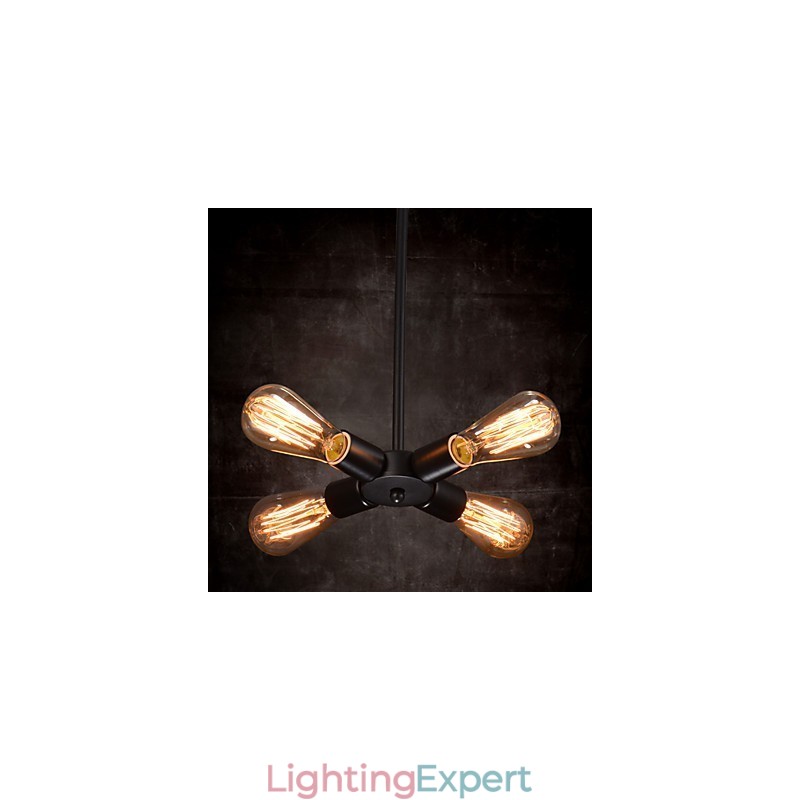 Pendant Light 4 Lights Country Style Wrought Iron