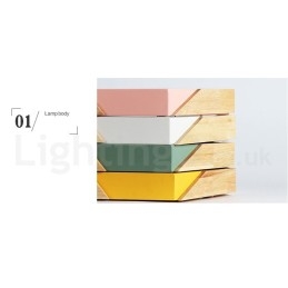 Dimmable Macaron Ultra thin Multi Colours Wood Ceiling Light with Acrylic Shade Ceiling Lamp Nordic Style