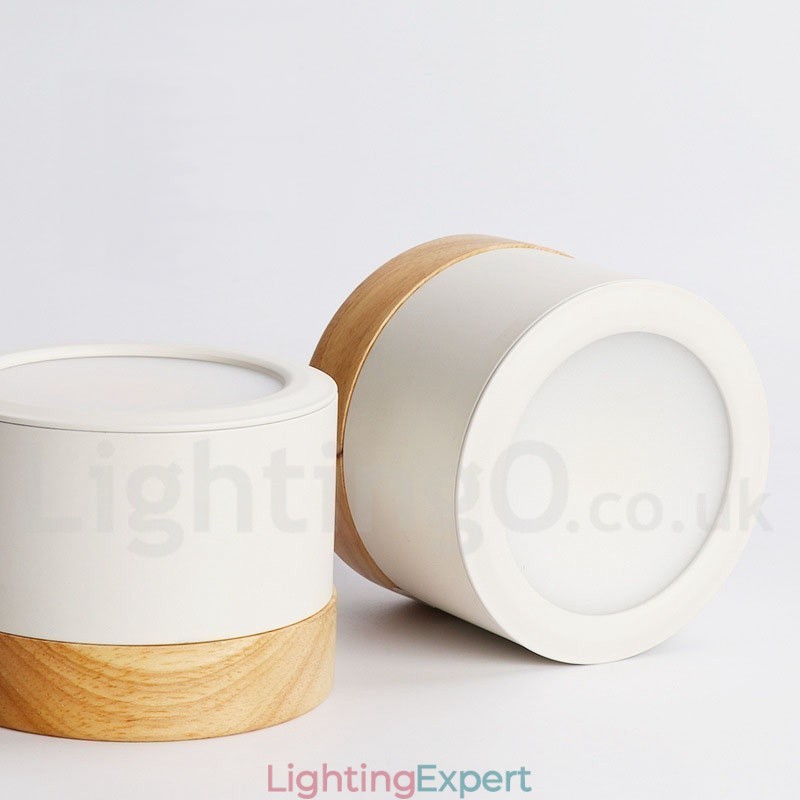 Wood Modern Design Mini Ceiling Light with Acrylic Shade Special for Also Can be Used as Wall Light
