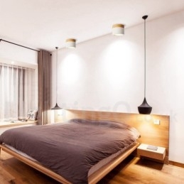Wood Modern Design Mini Ceiling Light with Acrylic Shade Special for Also Can be Used as Wall Light