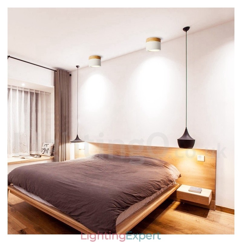 Wood Modern Design Mini Ceiling Light with Acrylic Shade Special for Also Can be Used as Wall Light
