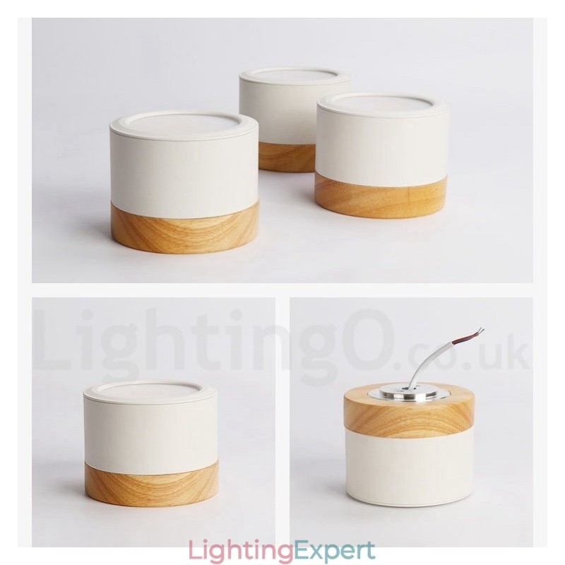 Wood Modern Design Mini Ceiling Light with Acrylic Shade Special for Also Can be Used as Wall Light