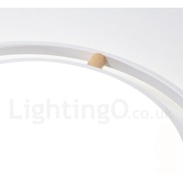Dimmable Macaron Ultra thin Multi Colours Wood Round Ceiling Light with Acrylic Shade Ceiling Lamp Nordic Style