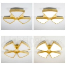 Wood Petal Ceiling Light with Acrylic Shade Ceiling Lamp Nordic Style