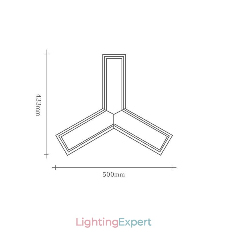 Wood Modern Triangle Pendant Light