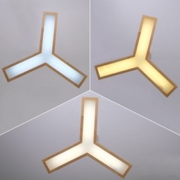 Wood Modern Triangle Pendant Light