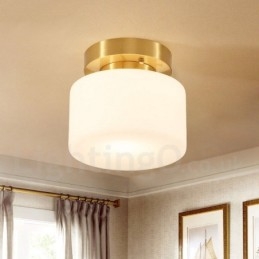 Retro Vintage Flush Mount Ceiling Light with Shade