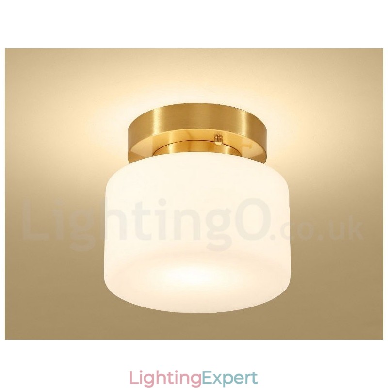 Retro Vintage Flush Mount Ceiling Light with Shade