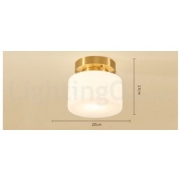 Retro Vintage Flush Mount Ceiling Light with Shade