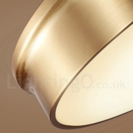 Retro Vintage Flush Mount Ceiling Light with Glass Shade