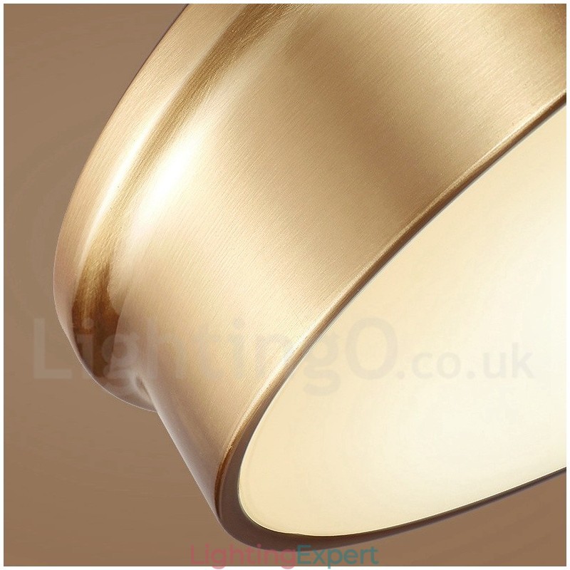 Retro Vintage Flush Mount Ceiling Light with Glass Shade