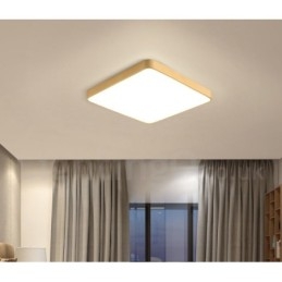 Ultra Thin Square Dimmable Modern Contemporary Nordic Style Flush Mount Brass Ceiling Lights with Acrylic Shade Also Can Be Used As Wall Light