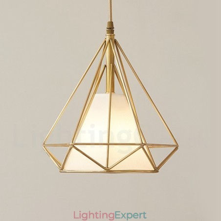 Pure Brass Rustic Lodge Nordic Style Pendant Light with Fabric Shade Pure Brass Rustic Lodge Nordic Style Pendant Light with Fabric Shade