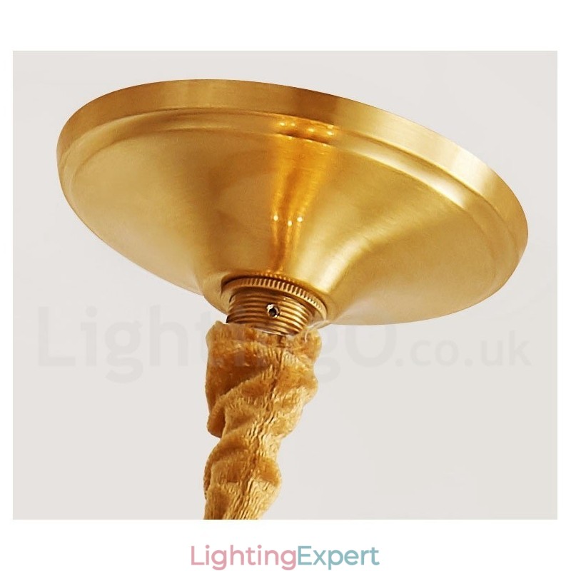 Pure Brass Rustic Lodge Nordic Style Pendant Light