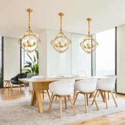 Pure Brass Rustic Lodge Nordic Style Pendant Light