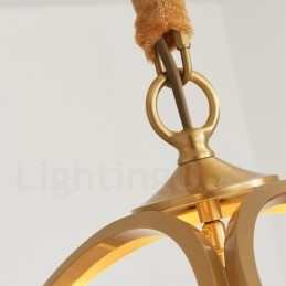 Pure Brass Rustic Lodge Nordic Style Pendant Light