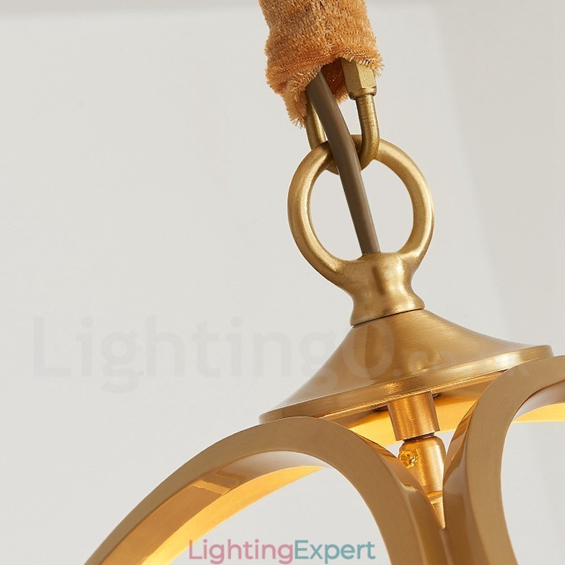 Pure Brass Rustic Lodge Nordic Style Pendant Light