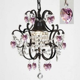 Traditional Classic Crystal Painting Metal Chandelier