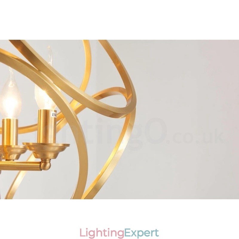 Pure Brass Rustic Lodge Nordic Style Pendant Light