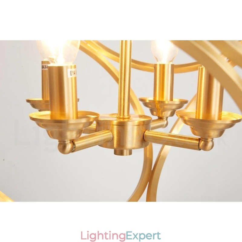 Pure Brass Rustic Lodge Nordic Style Pendant Light